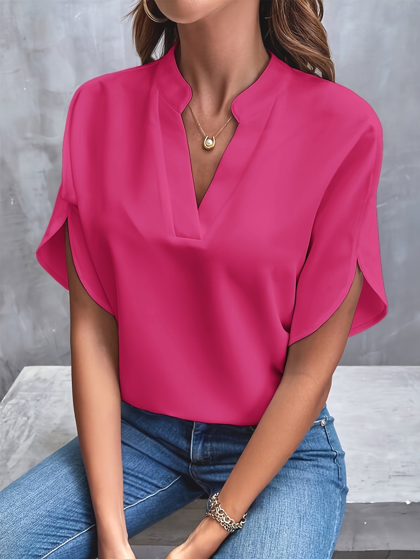 Lena | The V-Neck Blouse