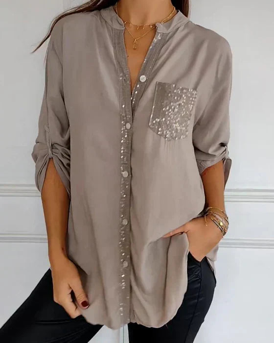 Liza | Sparkle Sequin Blouse