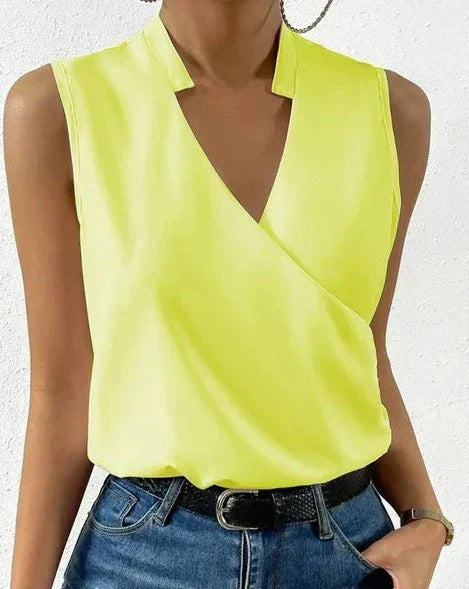 Lira | Wrap Sleeveless Blouse