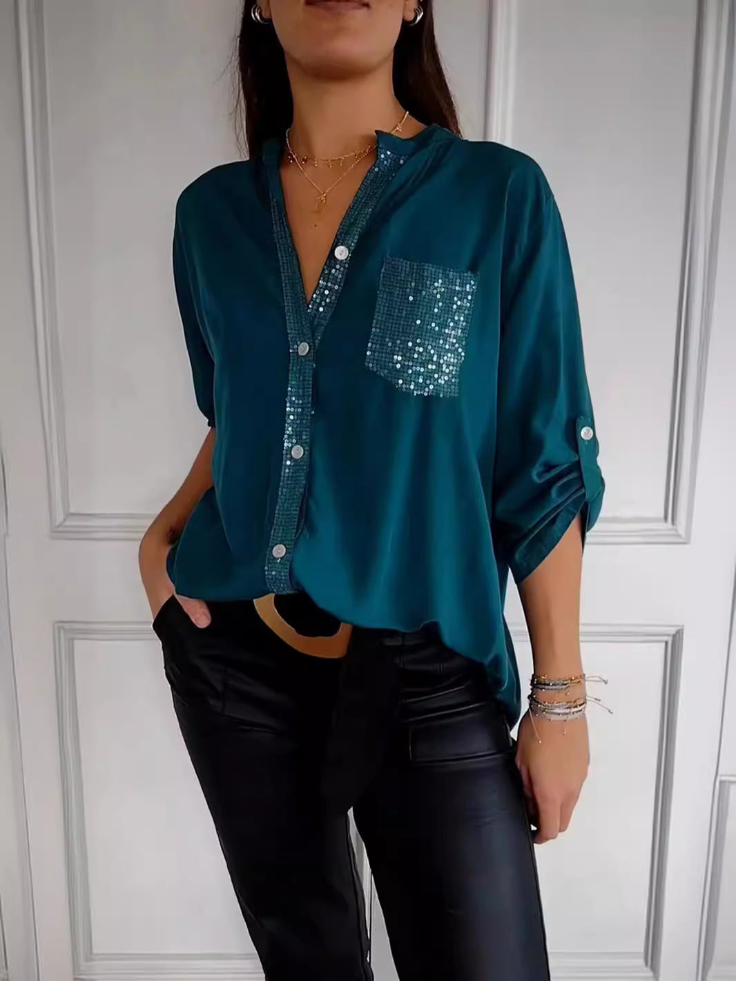 Liza | Sparkle Sequin Blouse