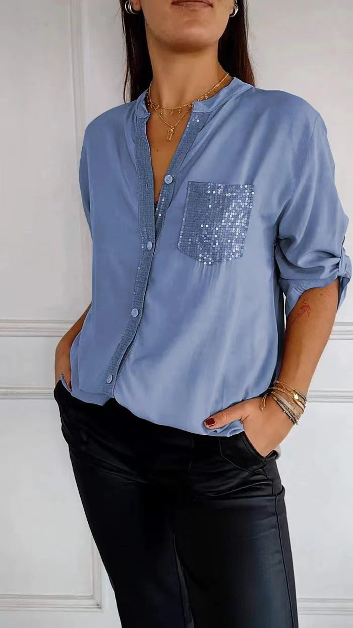 Liza | Sparkle Sequin Blouse