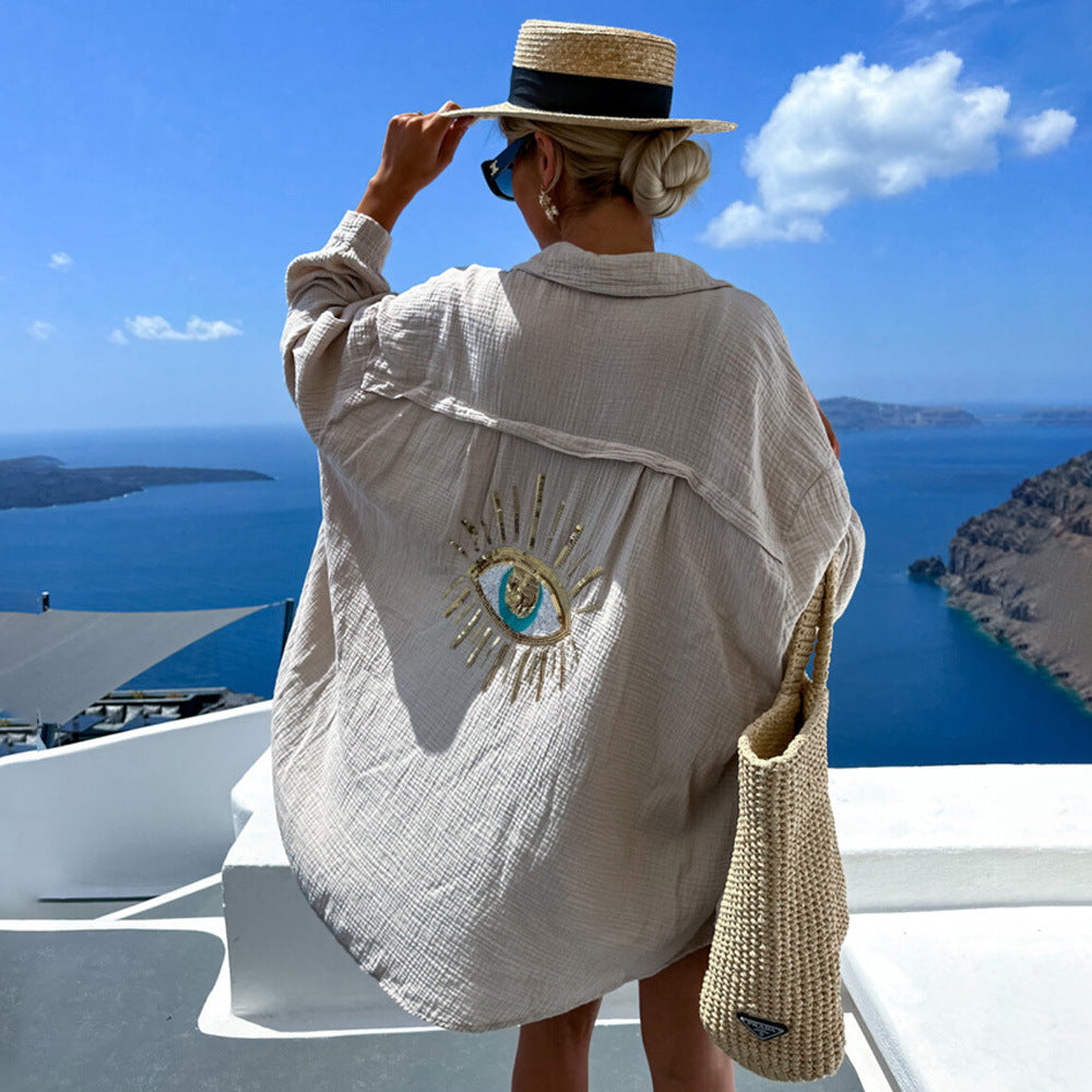 Nayla | Dazzling Embellished Statement Blouse