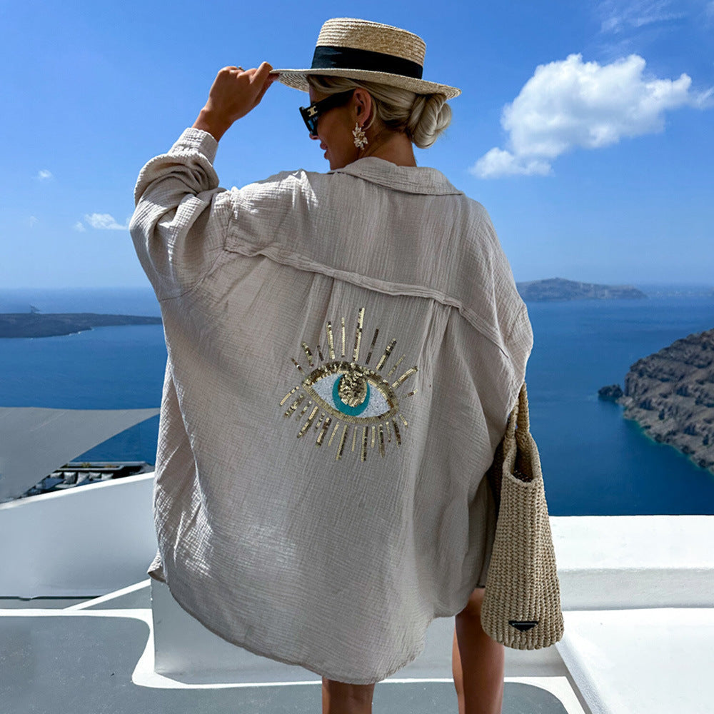 Nayla | Dazzling Embellished Statement Blouse