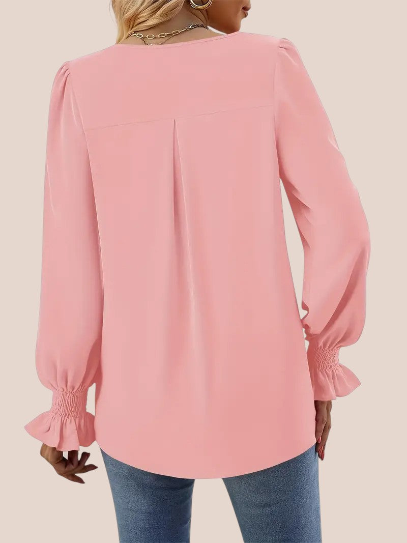 Avery | Elegant v-neck blouse