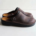Adjustable Leather Clogs