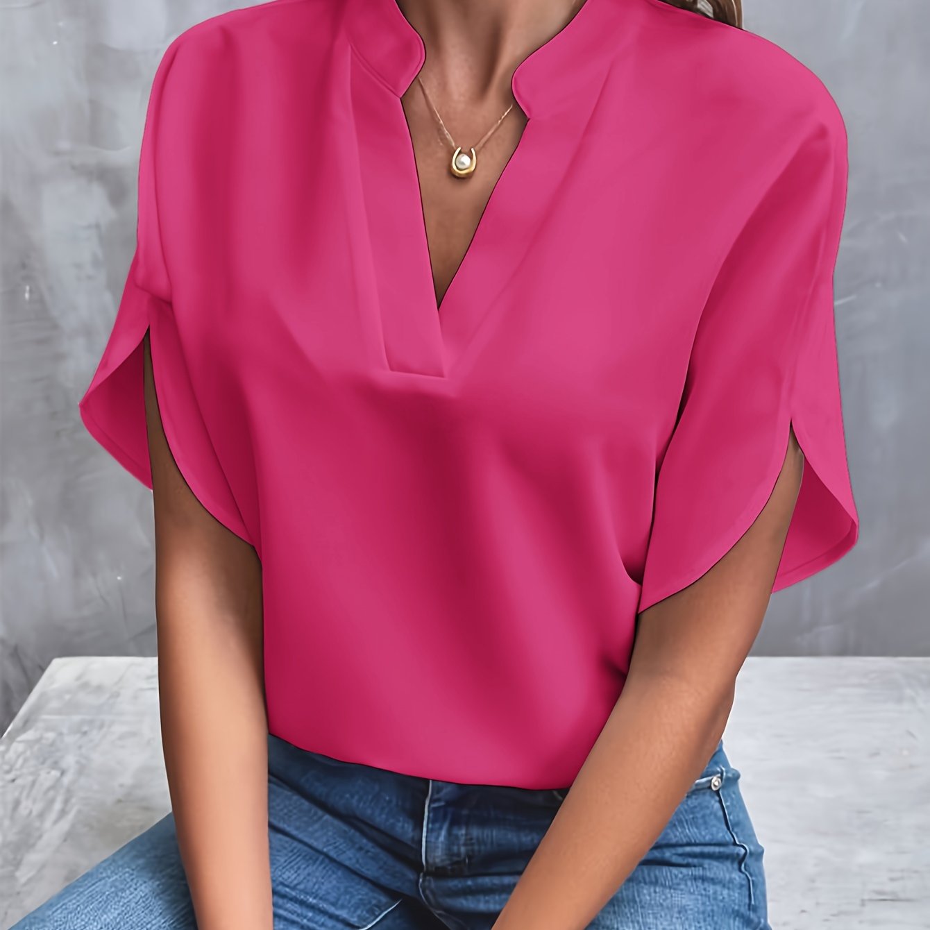 Lena | The V-Neck Blouse