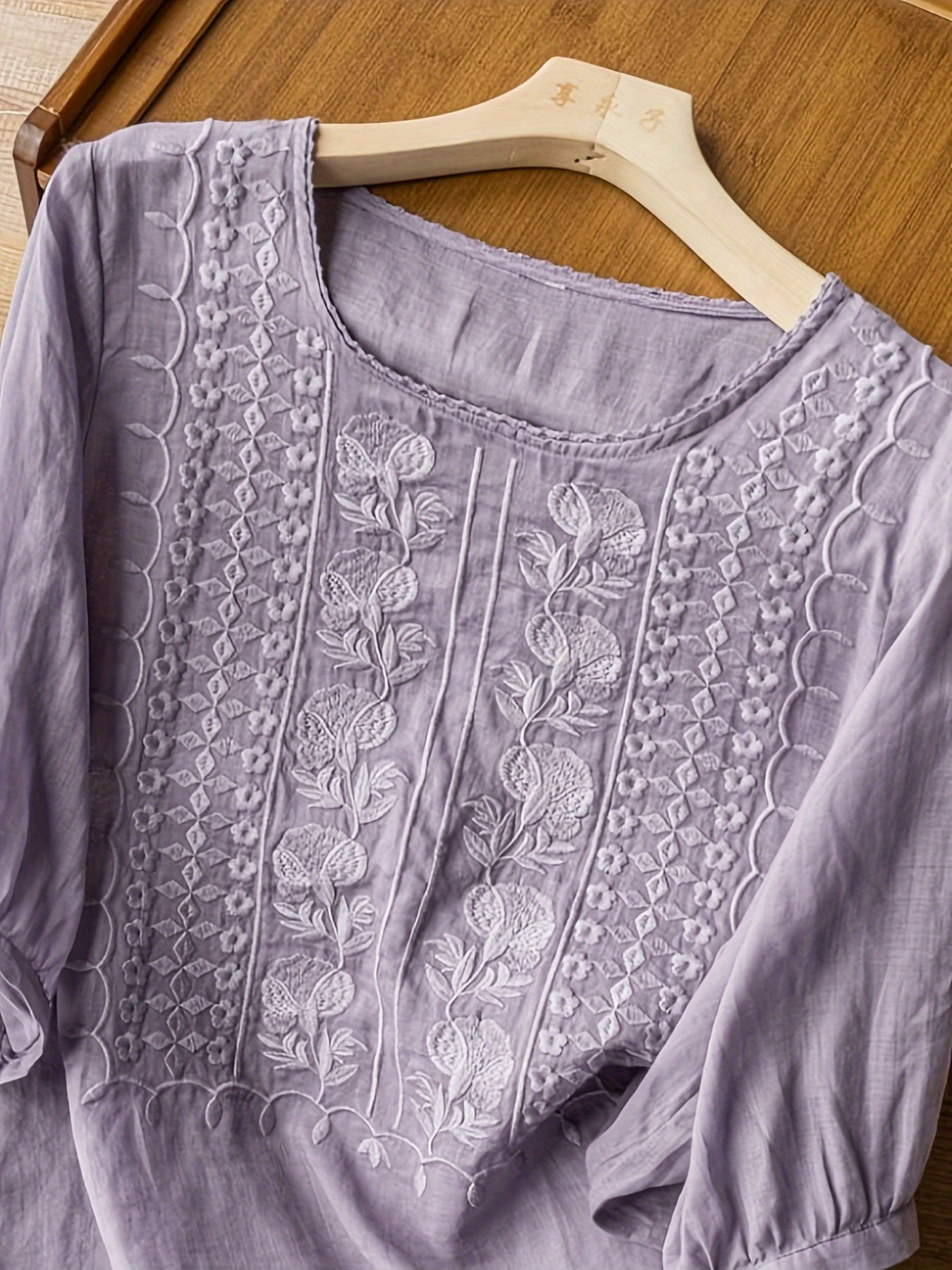 Dorothy | Embroidered Linen Blouse