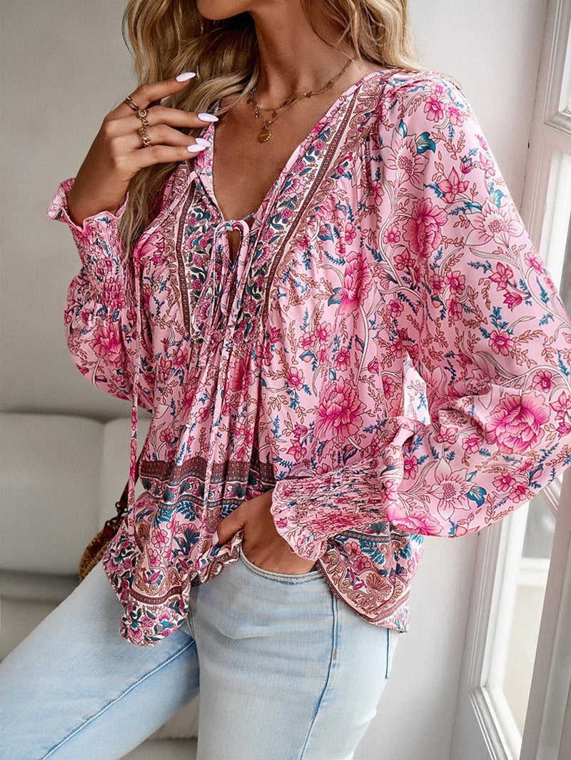 Maya | Summer Floral Blouse